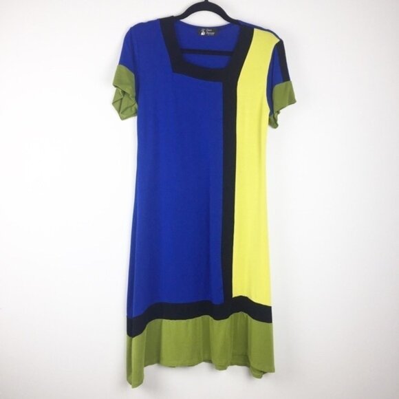 Jeune Jeunesse Knee Length Dress Square Collar - Picture 1 of 6